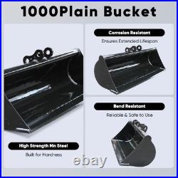 1000mm Plain Bucket Attachment For Mini Excavator 1-1.5ton with 25mm Pins