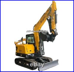 13227lbs 6 Ton SHANTUI STE75 Excavator Digger 48HP Kubota V2607T Engine 2 Speed