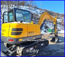 13227lbs 6 Ton SHANTUI STE75 Excavator Digger 48HP Kubota V2607T Engine 2 Speed