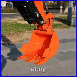 13.5HP B & S Engine Mini Excavator Crawler Digger + HYDRAULIC THUMB USA STOCK