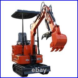 13.5HP B & S Engine Mini Excavator Crawler Digger + HYDRAULIC THUMB USA STOCK