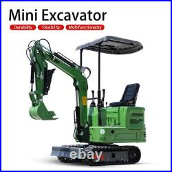 13.5HP Hydraulic Thumb Mini Digger 2000lb Mini Excavator Crawler USA Stock EPA