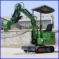 13.5HP Hydraulic Thumb Mini Digger 2000lb Mini Excavator Crawler USA Stock EPA