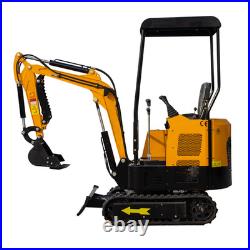 13.5HP MMS Mini Excavator Digger B&S Gas Engine with 8 Attachments Set Free Ship