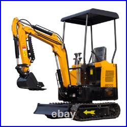 13.5HP MMS Mini Excavator Digger B&S Gas Engine with 8 Attachments Set Free Ship