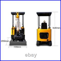 13.5HP MMS Mini Excavator Digger B&S Gas Engine with 8 Attachments Set Free Ship