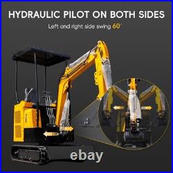 13.5HP MMS Mini Excavator Digger B&S Gas Engine with 8 Attachments Set Free Ship