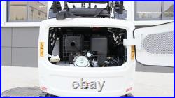 13.5HP Mini Excavator 1 TON B&S EPA Engine Auger & Quick Hitch Free Shipping