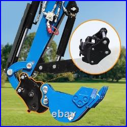 13.5HP Mini Excavator 1 TON B&S EPA Engine Auger & Quick Hitch Free Shipping