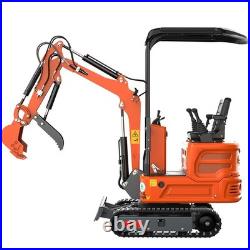 13.5HP Mini Excavator 1 TON B&S EPA Engine Smooth Hydraulic Thumb Compact Digger