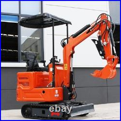 13.5HP Mini Excavator 1 TON B&S EPA Engine Smooth Hydraulic Thumb Compact Digger