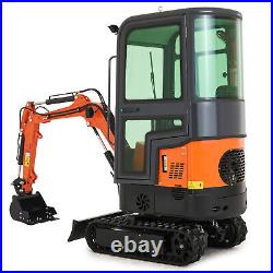 13.5 hp Mini Digger 1 Ton Mini Crawler Excavator for Farm Garden Warehouse