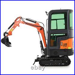 13.5 hp Mini Digger 1 Ton Mini Crawler Excavator with Adjustable Seat 2023lbf