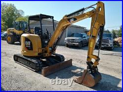 16 CAT 303.5 E CR Mini Excavator, Coupler, Aux Hydraulics, 1,295 hrs Long Arm