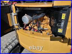 16 CAT 303.5 E CR Mini Excavator, Coupler, Aux Hydraulics, 1,295 hrs Long Arm