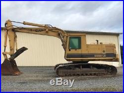1986 Caterpillar 225B LC Track Excavator Full Cab Hydtaulic Thumb Cat Crawler