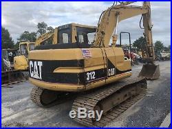 1996 Caterpillar 312 Hydraulic Excavator with Cab & Thumb Only 3100Hrs