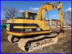 1998 Caterpillar 312B Crawler Excavator Full Cab Thumb Track Cat 312 Diesel