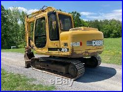 1998 John Deere 80 Hydraulic Excavator with Thumb