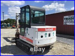 1999 Bobcat 334 Hydraulic Mini Excavator with Cab Kubota Diesel Only 3000Hrs