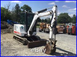 1999 Bobcat 334 Hydraulic Mini Excavator with Cab Kubota Diesel Only 3000Hrs