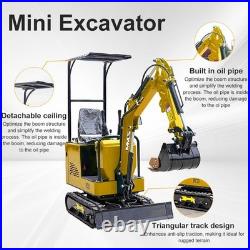 1TON Mini Hydraulic Excavator 13.5HP Gas EPA Engine Tracked Crawler Mini Digger 1TON Mini Hydraulic Excavator 13.5HP Gas EPA Engine Tracked Crawler Mini Digger