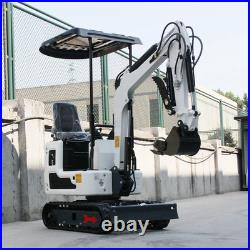 1TonFree Ship Mini Excavator B&S EPA Engine Digger 13.5hp Gas Tracked Free Ship