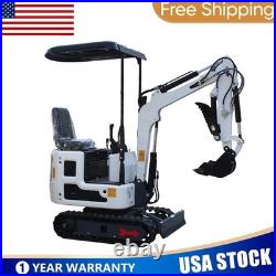 1TonFree Ship Mini Excavator B&S EPA Engine Digger 13.5hp Gas Tracked Free Ship