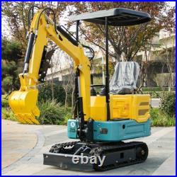 1Ton 2200lbs Mini Excavator 13.5HP Garden Farm Park Crawler Digger USA Stock NEW