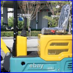 1Ton 2200lbs Mini Excavator 13.5HP Garden Farm Park Crawler Digger USA Stock NEW