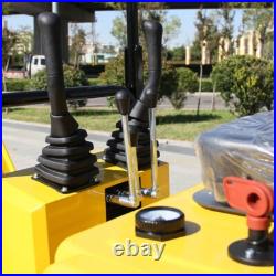 1Ton 2200lbs Mini Excavator 13.5HP Garden Farm Park Crawler Digger USA Stock NEW