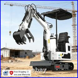 1Ton Mini Excavator 13.5HP Diggers B&S Engine with Hydraulic Thumb Free Shipping
