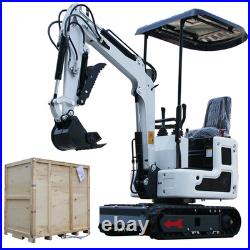 1Ton Mini Excavator Gas B&S EPA Engine 13.5HP USA Free Wooden Crate Package New