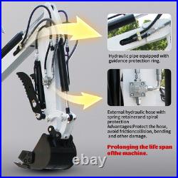 1Ton Mini Excavator Gas B&S EPA Engine 13.5HP USA Free Wooden Crate Package New