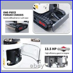 1Ton Mini Excavator Gas B&S EPA Engine 13.5HP USA Free Wooden Crate Package New
