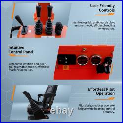 1Ton Mini Excavator Hydraulic Thumb & 13.5HP Skid Steer Loader B&S Engine Combo