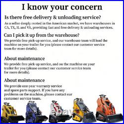 1Ton Mini Excavator Hydraulic Thumb & 13.5HP Skid Steer Loader B&S Engine Combo