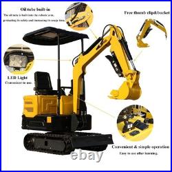 1Ton Mini Excavator Tracked Crawler 13.5 HP Small Digger USA Stock Ship & Pickup 1Ton Mini Excavator Tracked Crawler 13.5 HP Small Digger USA Stock Ship & Pickup