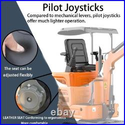 1Ton Mini Excavators B&S Engine 13.5HP Digger Hydraulic Thumb Clip EPA Certified