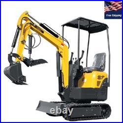 1.2 Ton Mini Excavator 13.5HP B&S Gas Engine with Hydraulic Thumb EPA US Free Ship