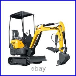 1.2 Ton Mini Excavator 13.5HP B&S Gas Engine with Hydraulic Thumb EPA US Free Ship
