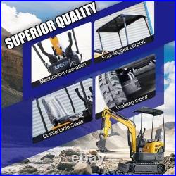 1.2 Ton Mini Excavator 13.5HP B&S Gas Engine with Hydraulic Thumb EPA US Free Ship