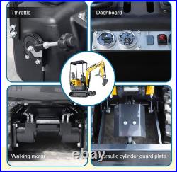 1.2 Ton Mini Excavator 13.5HP B&S Gas Engine with Hydraulic Thumb EPA US Free Ship
