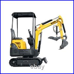 1.2 Ton Mini Excavator 13.5HP B&S Gas Engine with Hydraulic Thumb EPA US Free Ship