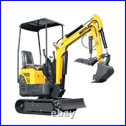1.2 Ton Mini Excavator 13.5HP B&S Gas Engine with Hydraulic Thumb EPA US Free Ship