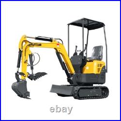 1.2 Ton Mini Excavator 13.5HP B&S Gas Engine with Hydraulic Thumb EPA US Free Ship