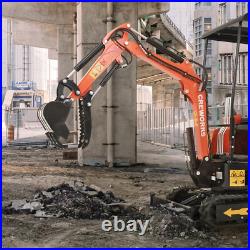 1-2 Ton Mini Excavator Attachment Hydraulic Thumb Clip Kit One Hole Mini Digger