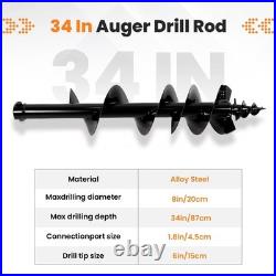 1-2 Tons 200mm Mini Excavator Attachment Hydraulic Auger Drill Attachments