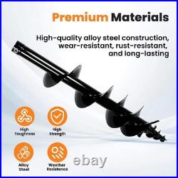 1-2 Tons 200mm Mini Excavator Attachment Hydraulic Auger Drill Attachments