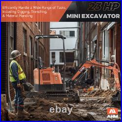 1.3T 23hp Mini Excavator Digger Gas Tracked Crawler B&S EPA Engine & Swing Boom 1.3T 23hp Mini Excavator Digger Gas Tracked Crawler B&S EPA Engine & Swing Boom